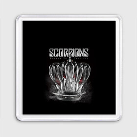 Магнит 55*55 с принтом SCORPIONS в Тюмени, Пластик | Размер: 65*65 мм; Размер печати: 55*55 мм | Тематика изображения на принте: chainge | forever | germany | grunge | king | metal | music | punk | return | rock | scorpions | wind | ветер | германия | гранж | корона | метал | панк | перемен | рок | скорпионс | хард рок