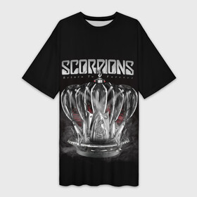 Платье-футболка 3D с принтом SCORPIONS в Тюмени,  |  | chainge | forever | germany | grunge | king | metal | music | punk | return | rock | scorpions | wind | ветер | германия | гранж | корона | метал | панк | перемен | рок | скорпионс | хард рок