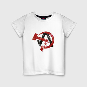 Детская футболка хлопок с принтом АНАРХИЯ | ANARCHY (Z) в Тюмени, 100% хлопок | круглый вырез горловины, полуприлегающий силуэт, длина до линии бедер | anarchy | riot | rock | анархизм | анархистская символика | анархия | безвластие | безначалие | безначальство | бунт | знаки | независимость | неподвластность | панки | рок | символ
