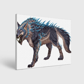 Холст прямоугольный с принтом Северный волк в Тюмени, 100% ПВХ |  | арт | божество | животное божество | лёд | рисунок | север | фантастический зверь | фантастическое животное | холод