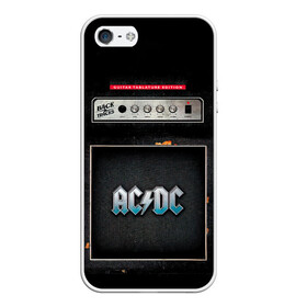 Чехол для iPhone 5/5S матовый с принтом Backtracks - AC/DC в Тюмени, Силикон | Область печати: задняя сторона чехла, без боковых панелей | ac dc | acdc | acdc ас дс | angus | back in black | highway to hell | mckinnon | you | австралийская | ангус янг | ас дс | асдс | блюз | в форме | гитара | группа | крис слэйд | метал | молния | музыка | певец | рок | рок н ролл | стиви янг