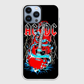 Чехол для iPhone 13 Pro Max с принтом AC DC гитара в Тюмени,  |  | ac dc | acdc | acdc ас дс | angus | back in black | highway to hell | mckinnon | you | австралийская | ангус янг | ас дс | асдс | блюз | в форме | гитара | группа | крис слэйд | метал | молния | музыка | певец | рок | рок н ролл | стиви янг