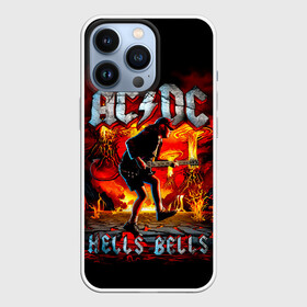 Чехол для iPhone 13 Pro с принтом AC DC HELLS BELLS в Тюмени,  |  | ac dc | acdc | acdc ас дс | angus | back in black | highway to hell | mckinnon | you | австралийская | ангус янг | ас дс | асдс | блюз | в форме | гитара | группа | крис слэйд | метал | молния | музыка | певец | рок | рок н ролл | стиви янг