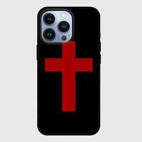 Чехол для iPhone 13 Pro с принтом Красный Крест в Тюмени,  |  | геометрия | красный крест | крест | минимализм | религия
