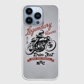 Чехол для iPhone 13 Pro с принтом Легендарный гонщик в Тюмени,  |  | Тематика изображения на принте: moto | motorcycle | мопеды | мото | мотоцикл | мотоциклист | мотоциклисту | мотоциклисты | мотоцыклы | моцик