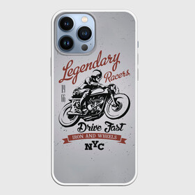 Чехол для iPhone 13 Pro Max с принтом Легендарный гонщик в Тюмени,  |  | Тематика изображения на принте: moto | motorcycle | мопеды | мото | мотоцикл | мотоциклист | мотоциклисту | мотоциклисты | мотоцыклы | моцик