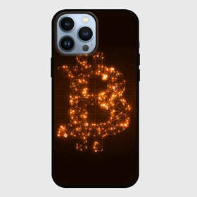 Чехол для iPhone 13 Pro Max с принтом СВЕТЯЩИЙСЯ BITCOIN в Тюмени,  |  | bitcoin | btc | coin | биткоин | биткойн | валюта | деньги | криптовалюта | монета | платёжная система | технология