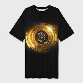 Платье-футболка 3D с принтом BITCOIN  КРИПТОВАЛЮТА в Тюмени,  |  | bitcoin | btc | coin | биткоин | биткойн | валюта | деньги | криптовалюта | монета | платёжная система | технология