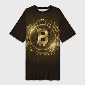 Платье-футболка 3D с принтом БИТКОИН  КРИПТОВАЛЮТА в Тюмени,  |  | bitcoin | btc | coin | биткоин | биткойн | валюта | деньги | криптовалюта | монета | платёжная система | технология