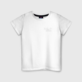 Детская футболка хлопок с принтом Blue Origin logo перо в Тюмени, 100% хлопок | круглый вырез горловины, полуприлегающий силуэт, длина до линии бедер | blue origin | блю ориджин | перо