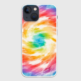Чехол для iPhone 13 mini с принтом РАДУЖНЫЙ УРАГАН | HURRICANE (Z) в Тюмени,  |  | color | dirty | paints | texture | брызги | брызги красок | вихрь | краски | радужный ураган | текстура | ураган