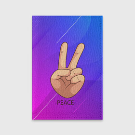 Обложка для паспорта матовая кожа с принтом ВСЕМ МИР | PEACE (Z) в Тюмени, натуральная матовая кожа | размер 19,3 х 13,7 см; прозрачные пластиковые крепления | anarchy | hippies | peace | анархизм | анархия | два пальца | знак | знаки | любовь | мир | мир всем | хиппи