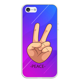 Чехол для iPhone 5/5S матовый с принтом ВСЕМ МИР | PEACE (Z) в Тюмени, Силикон | Область печати: задняя сторона чехла, без боковых панелей | anarchy | hippies | peace | анархизм | анархия | два пальца | знак | знаки | любовь | мир | мир всем | хиппи