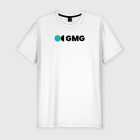 Мужская футболка хлопок Slim с принтом GeoManGroup в Тюмени, 92% хлопок, 8% лайкра | приталенный силуэт, круглый вырез ворота, длина до линии бедра, короткий рукав | gmg | клуб исследователей | логотип | международное сообщество | экспедиция | эксперименты