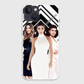 Чехол для iPhone 13 с принтом Сестры Кардашьян в Тюмени,  |  | armenian women | family | famous | kardashians | khloe kardashian | kim kardashian | kylie jenner | sisters | армянки | знаменитые | кайли дженнер | кардашьян | ким кардашьян | семейство | сестры | хлоя кардашьян