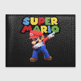 Обложка для студенческого билета с принтом Super Mario Dab в Тюмени, натуральная кожа | Размер: 11*8 см; Печать на всей внешней стороне | dab | game | hype | nintendo | super mario | герой | игра | марио | нинтендо | хайп