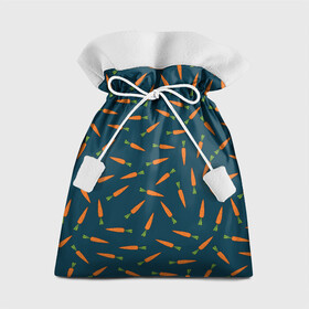 Подарочный 3D мешок с принтом Морковки паттерн в Тюмени, 100% полиэстер | Размер: 29*39 см | Тематика изображения на принте: carrot | веган | вегетарианец | еда | зож | морковка | морковки | паттерн | правильное питание | темный принт