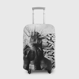 Чехол для чемодана 3D с принтом Ghostemane в Тюмени, 86% полиэфир, 14% спандекс | двустороннее нанесение принта, прорези для ручек и колес | anti icon | ghostemane | ill biz | mercury | noise | young crowley | гостмейн | рэп | рэпер | эрик уитни