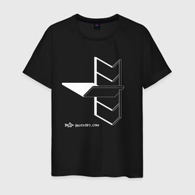 Мужская футболка хлопок с принтом Архитектон 3Б в Тюмени, 100% хлопок | прямой крой, круглый вырез горловины, длина до линии бедер, слегка спущенное плечо. | архитектон | архитектура | геометрия | конструкция | тени