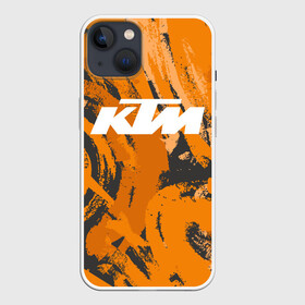 Чехол для iPhone 13 с принтом KTM | КТМ (Z) в Тюмени,  |  | enduro | grange | ktm | moto | moto sport | motocycle | sportmotorcycle | гранж | ктм | мото | мото спорт | мотоспорт | спорт мото