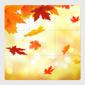 Магнитный плакат 3Х3 с принтом ПАДАЮЩИЙ КЛЕН | ОСЕННЯЯ (Z) в Тюмени, Полимерный материал с магнитным слоем | 9 деталей размером 9*9 см | autumn | golden time | leaves | maple | yellow | желтая | золотая пора | клён | листья | осенняя | осень | падающий клен