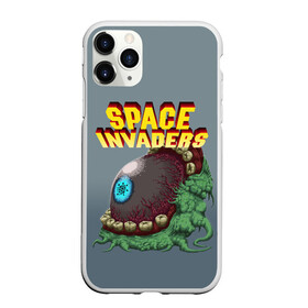 Чехол для iPhone 11 Pro матовый с принтом Boss | Space Invaders | Old game (Z) в Тюмени, Силикон |  | boss | dendy | invaders | nintendo | shootem up | space invaders | денди | захватчики | космические захватчики | су имбэ | чужаки