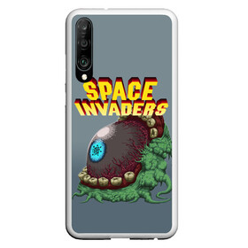 Чехол для Honor P30 с принтом Boss | Space Invaders | Old game (Z) в Тюмени, Силикон | Область печати: задняя сторона чехла, без боковых панелей | Тематика изображения на принте: boss | dendy | invaders | nintendo | shootem up | space invaders | денди | захватчики | космические захватчики | су имбэ | чужаки