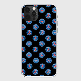 Чехол для iPhone 12 Pro с принтом ПСЖ ПАТТЕРН | PSG PATTERN  в Тюмени, силикон | область печати: задняя сторона чехла, без боковых панелей | gold | paris saint germain | psg | saint | sport | золото | париж | псг | спорт | футбол