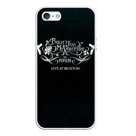 Чехол для iPhone 5/5S матовый с принтом The Poison: Live at Brixton - Bullet For My Valentine в Тюмени, Силикон | Область печати: задняя сторона чехла, без боковых панелей | bullet for my valentine | jeff killed john | matthew tuck | michael paget | булет фор май валентайн | джефф убил джона | майкл пэджет | метал | музыка | мэтт | мэттью так | пуля для моей возлюбленной | рок группа