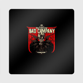 Магнит виниловый Квадрат с принтом BAD COMPANY - Five Finger Death Punch в Тюмени, полимерный материал с магнитным слоем | размер 9*9 см, закругленные углы | 5fdp | 5фдп | ffdp | five finger death punch | ivan lewis greening | ivan moody | айвен льюис грининг | метал группа | рок группа | файв фингер дед панч | ффдп