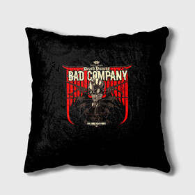 Подушка 3D с принтом BAD COMPANY - Five Finger Death Punch в Тюмени, наволочка – 100% полиэстер, наполнитель – холлофайбер (легкий наполнитель, не вызывает аллергию). | состоит из подушки и наволочки. Наволочка на молнии, легко снимается для стирки | 5fdp | 5фдп | ffdp | five finger death punch | ivan lewis greening | ivan moody | айвен льюис грининг | метал группа | рок группа | файв фингер дед панч | ффдп