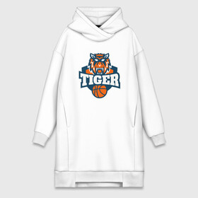 Платье-худи хлопок с принтом Tiger Basketball в Тюмени,  |  | 2022 | animal | basketball | cat | lion | nba | tiger | баскетбол | год тигра | животные | зверь | зубы | кот | кошка | лев | нба | охотник | полосатый | природа | спорт | тигр | тигренок | тигрица | хищник