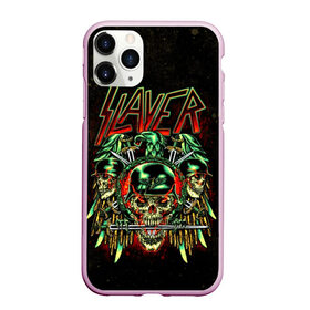 Чехол для iPhone 11 Pro матовый с принтом Slayer в Тюмени, Силикон |  | Тематика изображения на принте: metal | slayer | группы | метал | музыка | рок | трэш метал