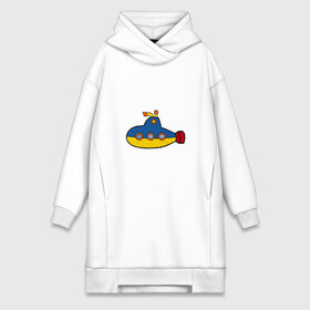 Платье-худи хлопок с принтом Подводная лодка в Тюмени,  |  | submarine | наутилус | подводная лодка