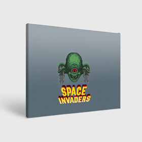 Холст прямоугольный с принтом Space Invaders | Old game (Z) в Тюмени, 100% ПВХ |  | Тематика изображения на принте: dendy | invaders | nintendo | shootem up | space invaders | денди | захватчики | космические захватчики | су имбэ | чужаки