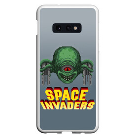 Чехол для Samsung S10E с принтом Space Invaders | Old game (Z) в Тюмени, Силикон | Область печати: задняя сторона чехла, без боковых панелей | Тематика изображения на принте: dendy | invaders | nintendo | shootem up | space invaders | денди | захватчики | космические захватчики | су имбэ | чужаки