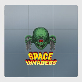 Магнитный плакат 3Х3 с принтом Space Invaders | Old game (Z) в Тюмени, Полимерный материал с магнитным слоем | 9 деталей размером 9*9 см | dendy | invaders | nintendo | shootem up | space invaders | денди | захватчики | космические захватчики | су имбэ | чужаки