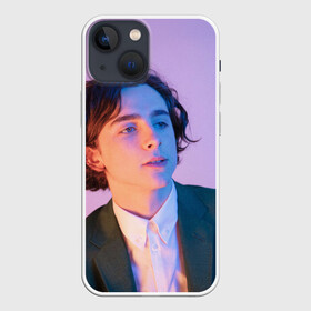 Чехол для iPhone 13 mini с принтом Timothee Chalamet розовый градиент в Тюмени,  |  | Тематика изображения на принте: timothee chalamet | тимоти шаламе | фото