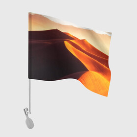 Флаг для автомобиля с принтом Пустыня дюна барханы в Тюмени, 100% полиэстер | Размер: 30*21 см | desert | dune | барханы | дюна | песок | пустыня