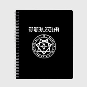 Тетрадь с принтом Burzum в Тюмени, 100% бумага | 48 листов, плотность листов — 60 г/м2, плотность картонной обложки — 250 г/м2. Листы скреплены сбоку удобной пружинной спиралью. Уголки страниц и обложки скругленные. Цвет линий — светло-серый
 | black metal | burzum | hard rock | metal | rock | varg vikernes | блек метал | блэк метал | бурзум | варг викернес | метал | норвежская сцена | хард рок