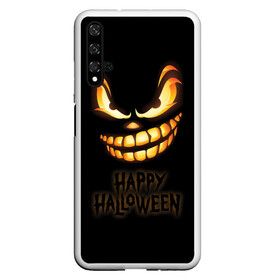 Чехол для Honor 20 с принтом Happy Halloween в Тюмени, Силикон | Область печати: задняя сторона чехла, без боковых панелей | halloween | holiday | pumpkin | samayn | vampire | zombie | вампир | ведьма | вечеринка | день всех святых | зомби | карнавал | маскарад | мертвец | оборотень | привидение | самайн | светильник джека | страшный джек | труп