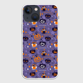 Чехол для iPhone 13 mini с принтом Хэллоуин в Тюмени,  |  | halloween | holiday | pumpkin | samayn | vampire | zombie | вампир | ведьма | вечеринка | день всех святых | зомби | карнавал | маскарад | мертвец | оборотень | привидение | самайн | светильник джека | страшный джек | труп