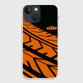 Чехол для iPhone 13 mini с принтом ORANGE KTM | КТМ (Z) в Тюмени,  |  | enduro | ktm | moto | moto sport | motocycle | sportmotorcycle | ктм | мото | мото спорт | мотоспорт | спорт мото