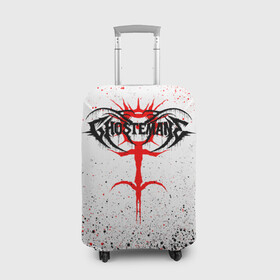 Чехол для чемодана 3D с принтом GHOSTEMANE в Тюмени, 86% полиэфир, 14% спандекс | двустороннее нанесение принта, прорези для ручек и колес | ghostemane | metal | music | pock | rap | госмейн | гостмейн | реп | рок