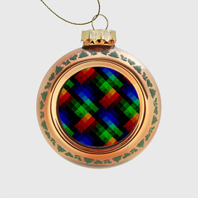 Стеклянный ёлочный шар с принтом Разноцветный мраморный узор  в Тюмени, Стекло | Диаметр: 80 мм | абстрактный | зеленый | красный | мраморный | пэчворк | радужный | разноцветный | синий | черный