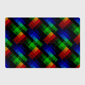 Магнитный плакат 3Х2 с принтом Разноцветный мраморный узор  в Тюмени, Полимерный материал с магнитным слоем | 6 деталей размером 9*9 см | абстрактный | зеленый | красный | мраморный | пэчворк | радужный | разноцветный | синий | черный