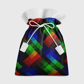 Подарочный 3D мешок с принтом Разноцветный мраморный узор  в Тюмени, 100% полиэстер | Размер: 29*39 см | абстрактный | зеленый | красный | мраморный | пэчворк | радужный | разноцветный | синий | черный