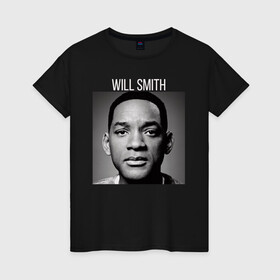 Женская футболка хлопок с принтом Will Smith в Тюмени, 100% хлопок | прямой крой, круглый вырез горловины, длина до линии бедер, слегка спущенное плечо | will smith | американский актёр | известные люди | режиссер | репер | уилл смит | хип хоп исполнитель