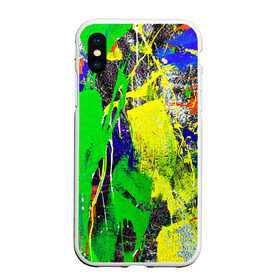 Чехол для iPhone XS Max матовый с принтом Брызги красок | Grunge Paints в Тюмени, Силикон | Область печати: задняя сторона чехла, без боковых панелей | abstract | color | dye | grunge | grunge paints | paint | paints | splashes of paint | texture | абстракция | брызги | брызги красок | гранж | колорит | краски | текстура