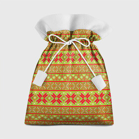 Подарочный 3D мешок с принтом Вязаный рисунок в Тюмени, 100% полиэстер | Размер: 29*39 см | арт | вязаный рисунок | вязь | новый год | рисунок | рождество | снег | снежинка | снежинки | узор | узоры